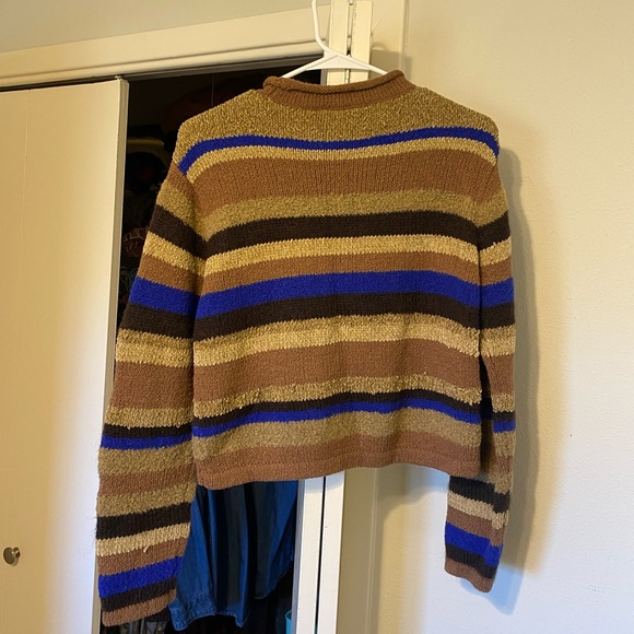 Knitted stripped fall sweater - Picture 4 of 4